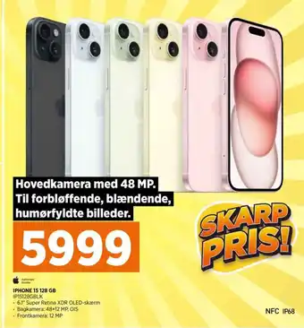Power IPHONE 15 128 GB IP15128GBLK tilbud