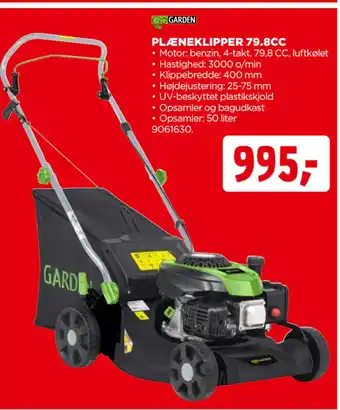 jem & fix PLÆNEKLIPPER 79.8CC tilbud