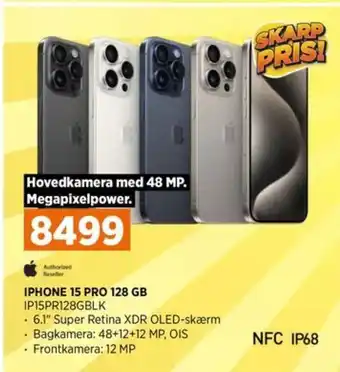 Power IPHONE 15 PRO 128 GB tilbud