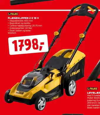 jem & fix PLÆNEKLIPPER 2 X 18 V tilbud