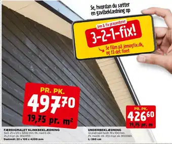 jem & fix FÆRDIGMALET KLINKBEKLÆDNING tilbud