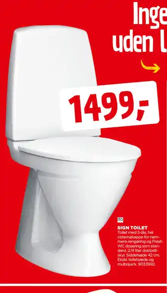 jem & fix SIGN TOILET tilbud