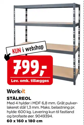 jem & fix STÅLREOL tilbud