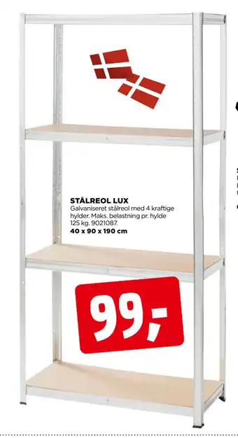 jem & fix STÅLREOL LUX tilbud