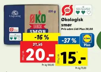 Lidl Økologisk smør tilbud