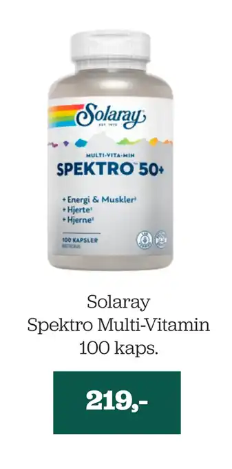 Helsemin Solaray Spektro Multi-Vitamin tilbud