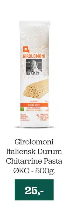 Helsemin Girolomoni Italiensk Durum Chitarrine Pasta ØKO - 500g tilbud