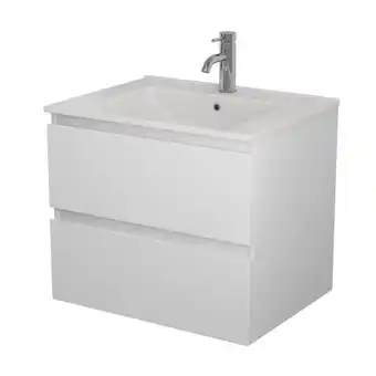 Bauhaus Bath Deluxe badmøbelsæt Camden Integrated mat hvid 60 cm tilbud