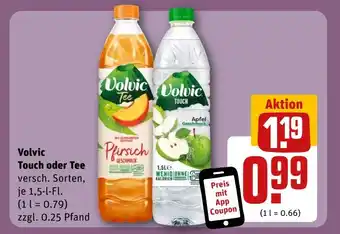 REWE DE Volvic Touch oder Tee tilbud