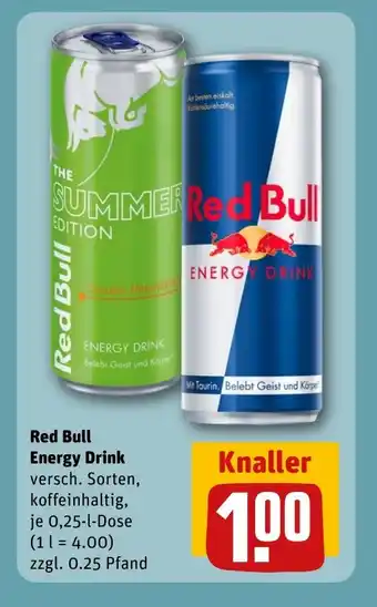 REWE DE Red Bull Energy Drink tilbud