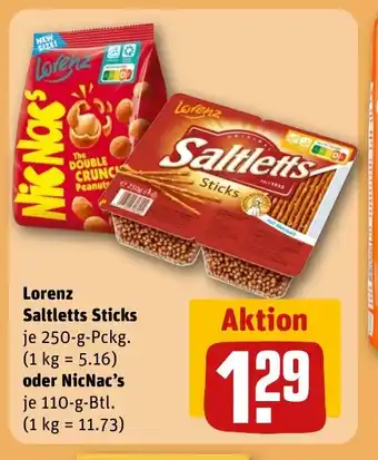 REWE DE Lorenz Saltletts Sticks tilbud