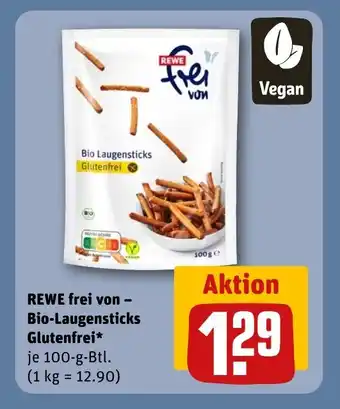 REWE DE REWE frei von - Bio-Laugensticks Glutenfrei* tilbud
