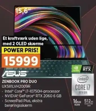 Power Zenbook Pro Duo UX581LVH2009R tilbud