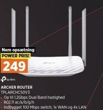 Power Archer Router TPLARCHC50V3 tilbud