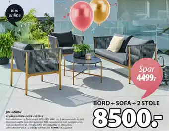JYSK BYMARKA BORD + SOFA + 2 STOLE tilbud