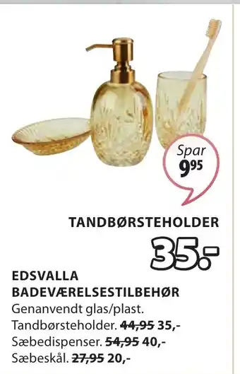 JYSK EDSVALLA BADEVÆRELSESTILBEHØR tilbud
