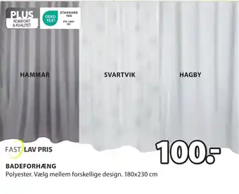 JYSK BADEFORHÆNG tilbud