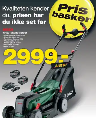 Bauhaus Akku-plæneklipper tilbud