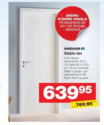 Bauhaus SWEDOOR Stable dør tilbud