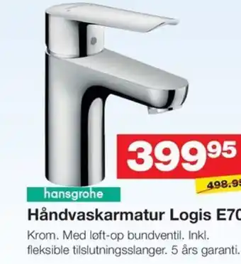 Bauhaus Håndvaskarmatur Logis E70 tilbud