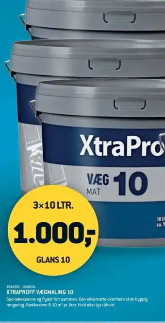 XL-BYG XTRAPROFF VÆGMALING 10 tilbud