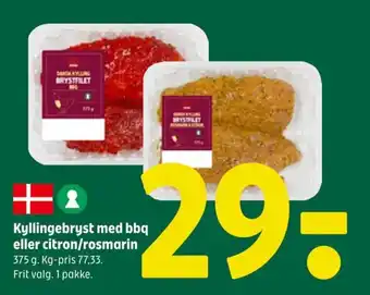 Coop 365 Kyllingebryst med bbq eller citron/rosmarin tilbud