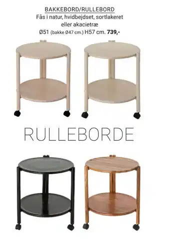BAKKEBORD/RULLEBORD