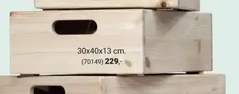 Trævarefabrikernes Udsalg STABELKASSER I TRÆ tilbud