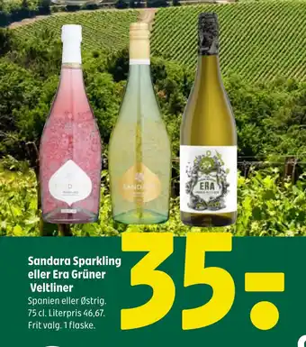 Coop 365 Sandara Sparkling eller Era Grüner Veltliner tilbud