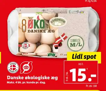 Lidl Danske økologiske æg tilbud