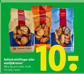 Oxford miniflager eller vaniljekranse