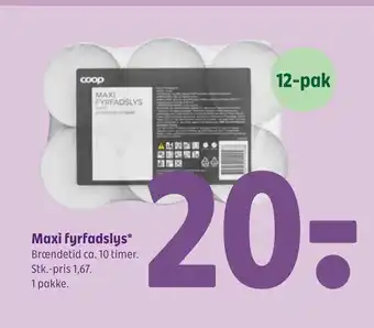 Maxi fyrfadslys