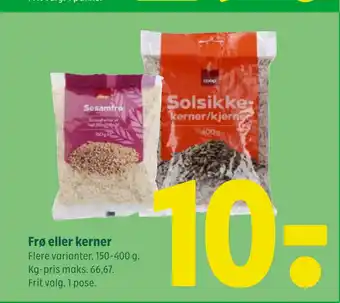 Coop 365 Frø eller kerner tilbud