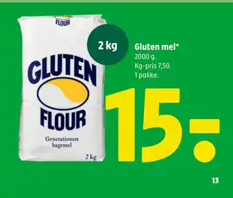Coop 365 Gluten mel tilbud