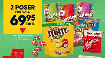 BorderShop M&M´s, Maltesers eller Skittles tilbud