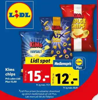 Lidl Kims chips tilbud