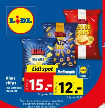 Lidl Kims chips tilbud