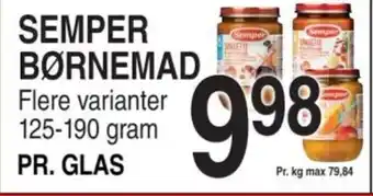 ABC Lavpris SEMPER BØRNEMAD tilbud