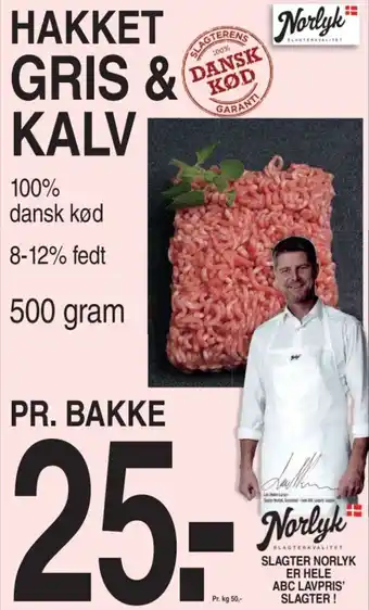ABC Lavpris HAKKET GRIS & KALV tilbud