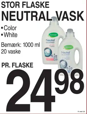 ABC Lavpris STOR FLASKE NEUTRAL VASK tilbud