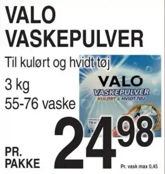 ABC Lavpris VALO VASKEPULVER tilbud