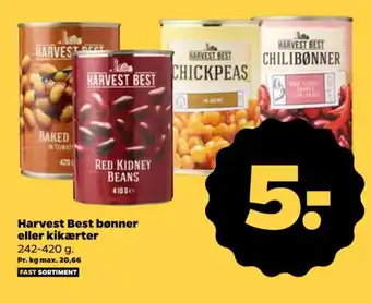 Netto Harvest Best bønner eller kikærter tilbud