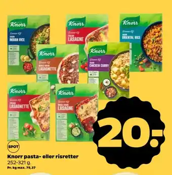 Netto Knorr pasta- eller risretter tilbud