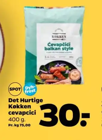 Netto Det Hurtige Køkken cevapcici tilbud