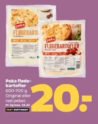 Netto Peka fløde- kartofler tilbud