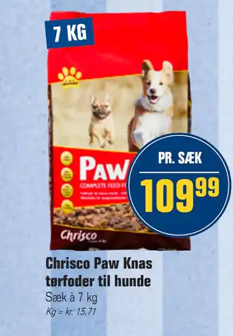 Otto Duborg Chrisco Paw Knas tørfoder til hunde tilbud