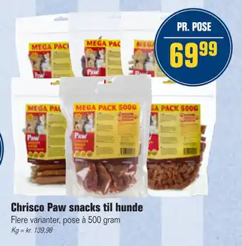 Otto Duborg Chrisco Paw snacks til hunde tilbud