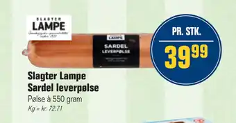 Otto Duborg Slagter Lampe Sardel leverpølse tilbud