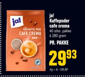 Otto Duborg ja! Kaffepuder cafe crema tilbud