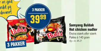 Otto Duborg Samyang Buldak Hot chicken nudler tilbud